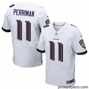 Unique Nike Ravens #11 Breshad Perriman White Mens Stitched NFL New Elite Jersey