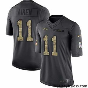 Impressive Nike Ravens #11 Kamar Aiken Black Mens Stitched NFL Limited 2016 Salute to Service Jersey