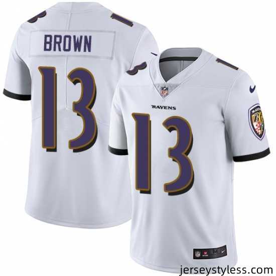 Nike-Ravens-13-John-Brown-White-Youth-Stitched-NFL-Vapor-Untouchable-Limited-Jersey-593741_21761_550X550