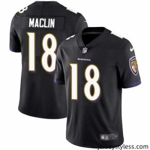 Fantastic Nike Ravens #18 Jeremy Maclin Black Alternate Mens Stitched NFL Vapor Untouchable Limited Jersey