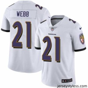 Stylish Nike Ravens #21 Lardarius Webb White Stitched NFL Vapor Untouchable Limited Jersey