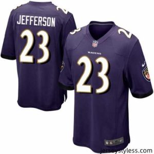 Unique Nike Ravens #23 Tony Jefferson Purple Team Color Stitched NFL New Elite Jersey
