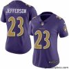 Amazing Nike Ravens #23 Tony Jefferson Purple Womens Stitched NFL Limited Rush Jersey