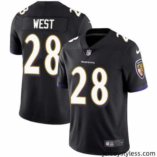 Nike-Ravens-28-Terrance-West-Black-Alternate-Mens-Stitched-NFL-Vapor-Untouchable-Limited-Jersey-564386_21759_550X550