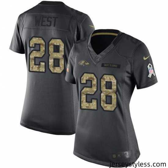 Nike-Ravens-28-Terrance-West-Black-Womens-Stitched-NFL-Limited-2016-Salute-to-Service-Jersey-550398_21760_550X550