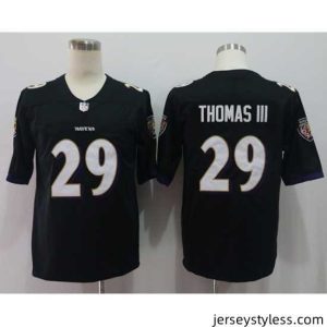 Gorgeous Nike Ravens 29 Earl Thomas III Black Vapor Untouchable Limited Jersey