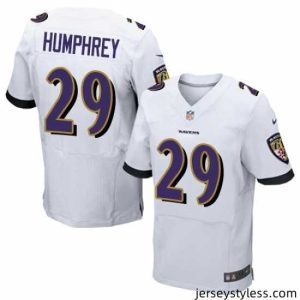 Stunning Nike Ravens #29 Marlon Humphrey White Mens Stitched NFL New Elite Jersey