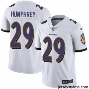 Impressive Nike Ravens #29 Marlon Humphrey White Stitched NFL Vapor Untouchable Limited Jersey