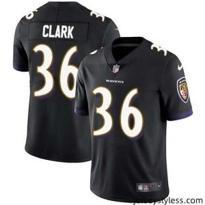 Stylish Nike Ravens 36 Chuck Clark Black Alternate Stitched NFL Vapor Untouchable Limited Jersey