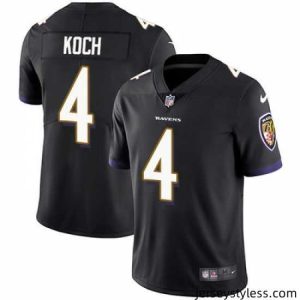Amazing Nike Ravens #4 Sam Koch Black Alternate Mens Stitched NFL Vapor Untouchable Limited Jersey