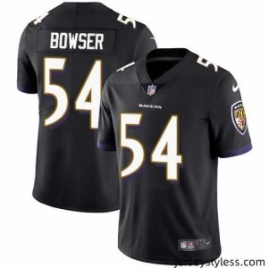 Premium Nike Ravens #54 Tyus Bowser Black Alternate Stitched NFL Vapor Untouchable Limited Jersey