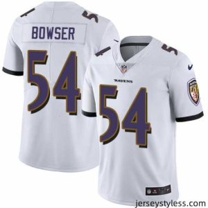 Amazing Nike Ravens #54 Tyus Bowser White Mens Stitched NFL Vapor Untouchable Limited Jersey
