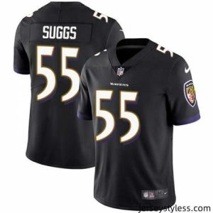 Gorgeous Nike Ravens #55 Terrell Suggs Black Alternate Mens Stitched NFL Vapor Untouchable Limited Jersey