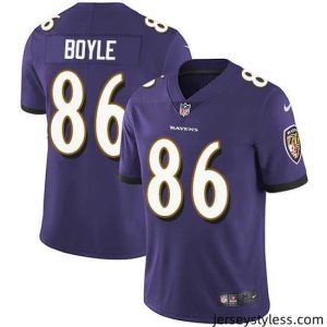 Amazing Nike Ravens 86 Nick Boyle Purple Team Color Stitched NFL Vapor Untouchable Limited Jersey