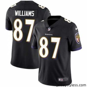 Stylish Nike Ravens #87 Maxx Williams Black Alternate Mens Stitched NFL Vapor Untouchable Limited Jersey