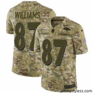 Amazing Nike Ravens #87 Maxx Williams Camo Mens Stitched NFL Limited 2018 Salute To Service Jersey