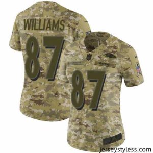 Fantastic Nike Ravens #87 Maxx Williams Camo Stitched NFL Limited 2018 Salute to Service Jersey