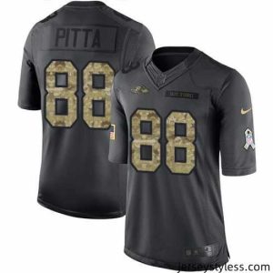 Unique Nike Ravens #88 Dennis Pitta Black Stitched NFL Limited 2016 Salute to Service Jersey
