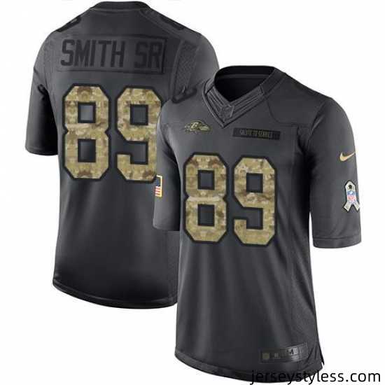 Nike-Ravens-89-Steve-Smith-Sr-Black-Youth-Stitched-NFL-Limited-2016-Salute-to-Service-Jersey-496473_21761_550X550