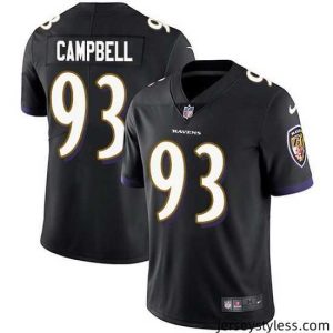 Fantastic Nike Ravens 93 Calais Campbell Black Alternate Stitched NFL Vapor Untouchable Limited Jersey