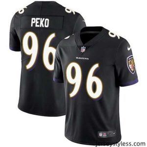 Fantastic Nike Ravens 96 Domata Peko Sr Black Alternate Stitched NFL Vapor Untouchable Limited Jersey