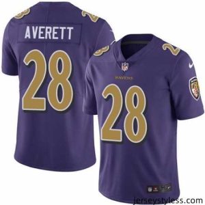 Premium Nike Ravens Anthony Averett Purple Color Rush Limited Jersey