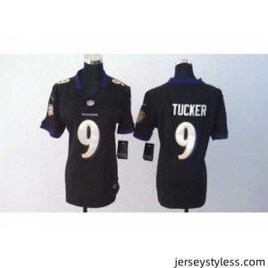 Fantastic Nike Baltimore Ravens #9 Tucker black jerseys