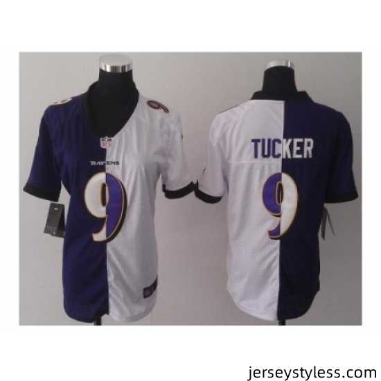 Nike-Women-Jerseys-Baltimore-Ravens-9-Tucker-white-purplesplit-508647_21760_550X550