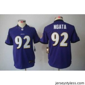 Fantastic Nike Baltimore Ravens #92 Ngata Purple Color[Limited Jerseys]