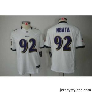 Impressive Nike Baltimore Ravens #92 Ngata White Color[Limited Jerseys]