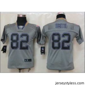 Stylish Nike NFL Baltimore Ravens #82 Torrey Smith grey jerseys[Elite lights out]
