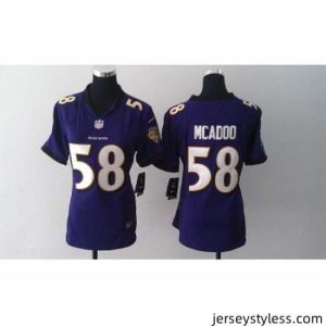 Unique Nike Baltimore Ravens #58 Elvis Dumervil purple jerseys