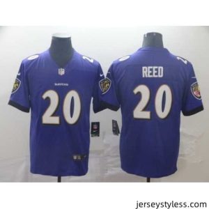 Fantastic Ravens 20 Ed Reed Purple Vapor Untouchable Limited Jersey