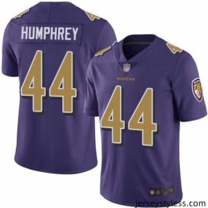 Fantastic Ravens 44 Marlon Humphrey Purple Stitched Football Limited Rush Jersey