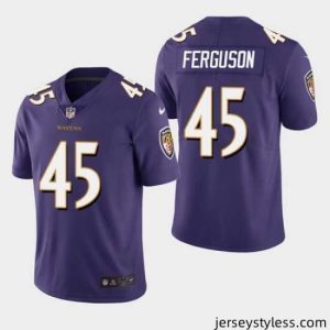 Stylish Ravens 45 Jaylon Ferguson Purple 2019 NFL Draft First Round Pick Vapor Untouchable Limited Jersey