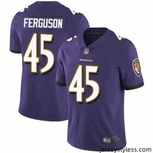 Gorgeous Ravens 45 Jaylon Ferguson Purple Team Color Stitched Football Vapor Untouchable Limited Jersey