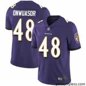 Impressive Ravens 48 Patrick Onwuasor Purple Team Color Stitched Football Vapor Untouchable Limited Jersey