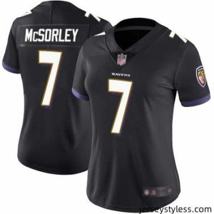 Impressive Ravens 7 Trace McSorley Black Alternate Stitched Football Vapor Untouchable Limited Jersey