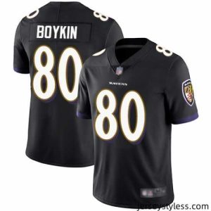 Stunning Ravens 80 Miles Boykin Black Alternate Stitched Football Vapor Untouchable Limited Jersey