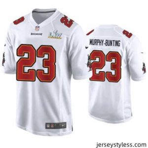 Amazing Sean Murphy Bunting Buccaneers White Super Bowl Lv Game Fashion Jersey