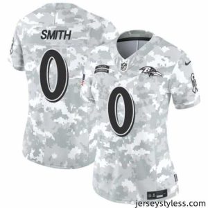 Stylish Baltimore Ravens 0 Roquan Smith 2024 F.U.S.E Arctic Camo Salute To Service Limited Stitched Football Jersey