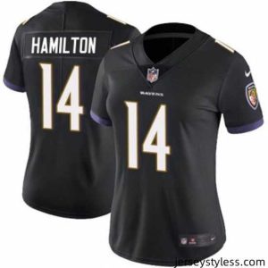 Stylish Baltimore Ravens 14 Kyle Hamilton Black 2023 F.U.S.E Vapor Jersey