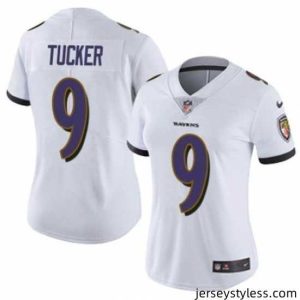 Fantastic Baltimore Ravens 9 Justin Tucker White 2023 F.U.S.E Vapor Jersey