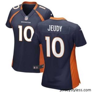 Stylish Broncos 10 Jerry Jeudy Navy Blue Alternate Stitched Season Vapor Untouchable Limited Jersey