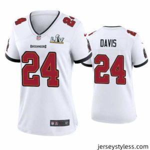 Unique Carlton Davis Buccaneers White Super Bowl Lv Game Jersey