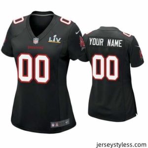 Fantastic Custom Buccaneers Black Super Bowl Lv Game Fashion Jersey