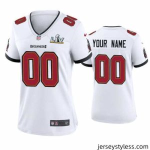 Fantastic Custom Buccaneers White Super Bowl Lv Game Jersey