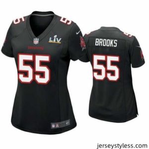 Fantastic Derrick Brooks Buccaneers Black Super Bowl Lv Game Fashion Jersey
