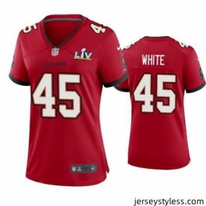 Impressive Devin White Buccaneers Red Super Bowl Lv Game Jersey