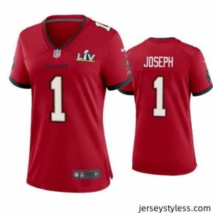 Stylish Greg Joseph Buccaneers Red Super Bowl Lv Game Jersey